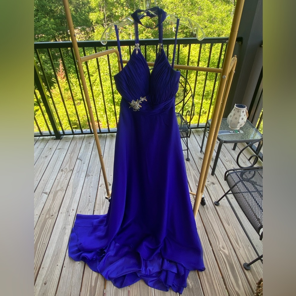 Royal blue/purple prom gown